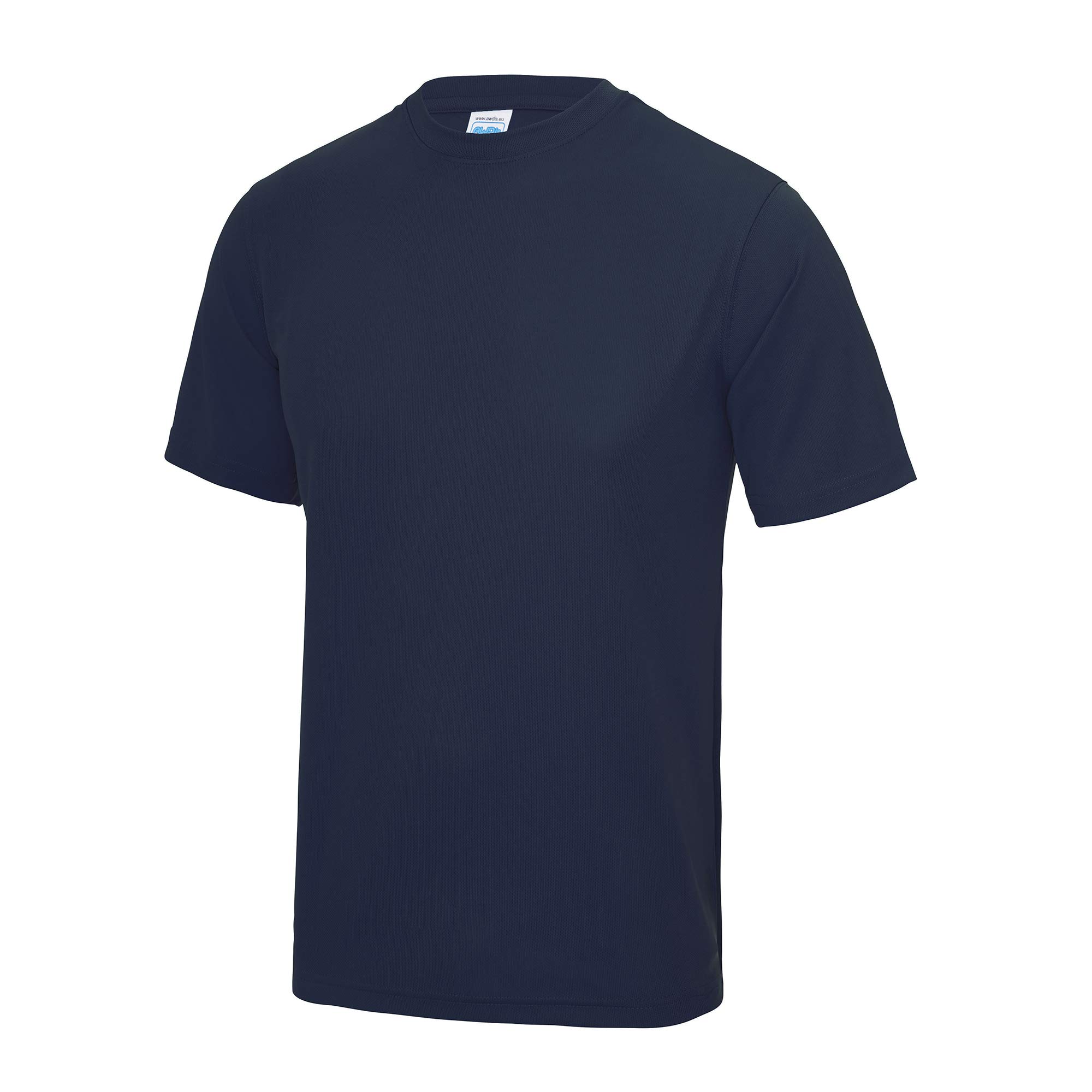 Just Cool Mens Performance Plain T-Shirt (L) (Oxford Navy)