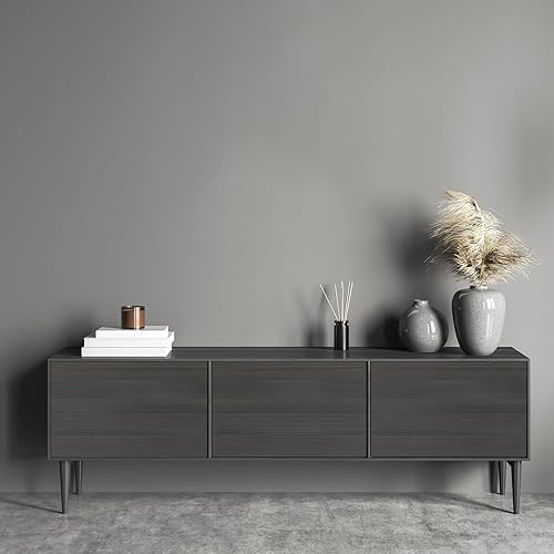 Miniatura 7 de Papel tapiz de madera gris oscuro para despegar y pegar, papel de contacto de grano de madera rústica para armarios, encimeras, autoadhesivo,