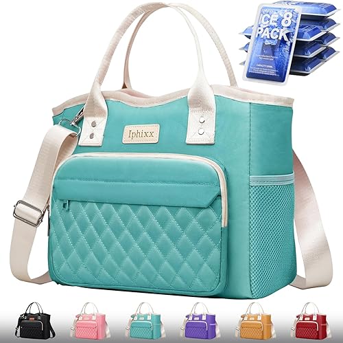 Bolsas de almuerzo para mujer, caja aislada para adultos, bolsa de mano grande para mujer, bolsa de mano para el trabajo, bolsa de almuerzo, bolsa