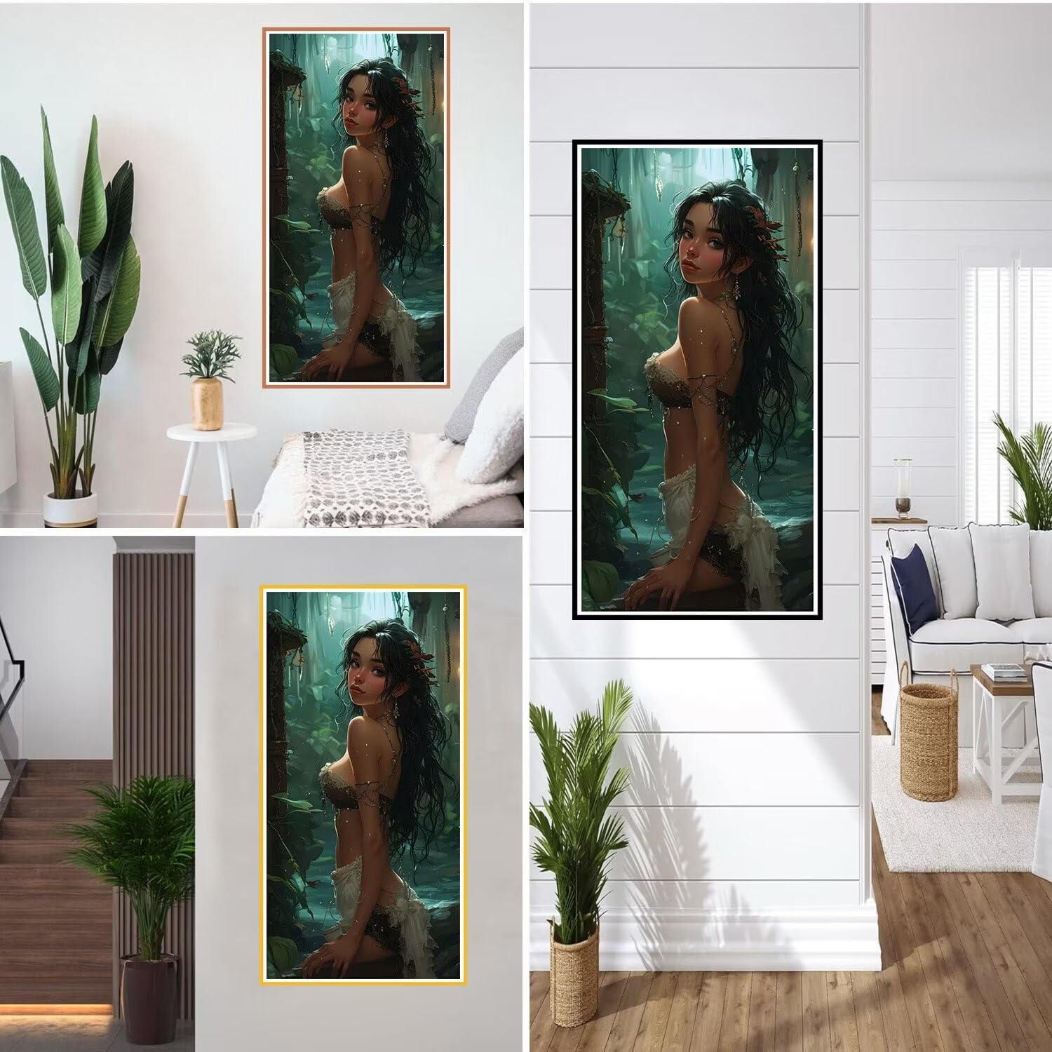 Zaafeen Zestawy do malowania diamentami dla dorosłych, 5D Salzburg, sceneria, duży diament, sztuka, pełne akcesoria, pełne akcesoria, pełne wiercenie, kryształ górski, haft obrazy, rękodzieło, sztuka do dekoracji ścian domu, 60 x 120 cm