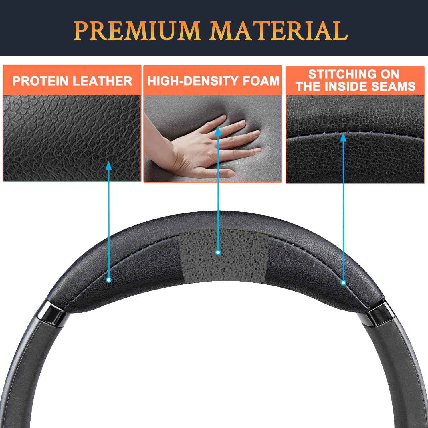 SOULWIT Bandeau Couverture pour JBL Tour One/Tour One M2/Tour One M3 Casque, Pièce de Rechange pour Headband