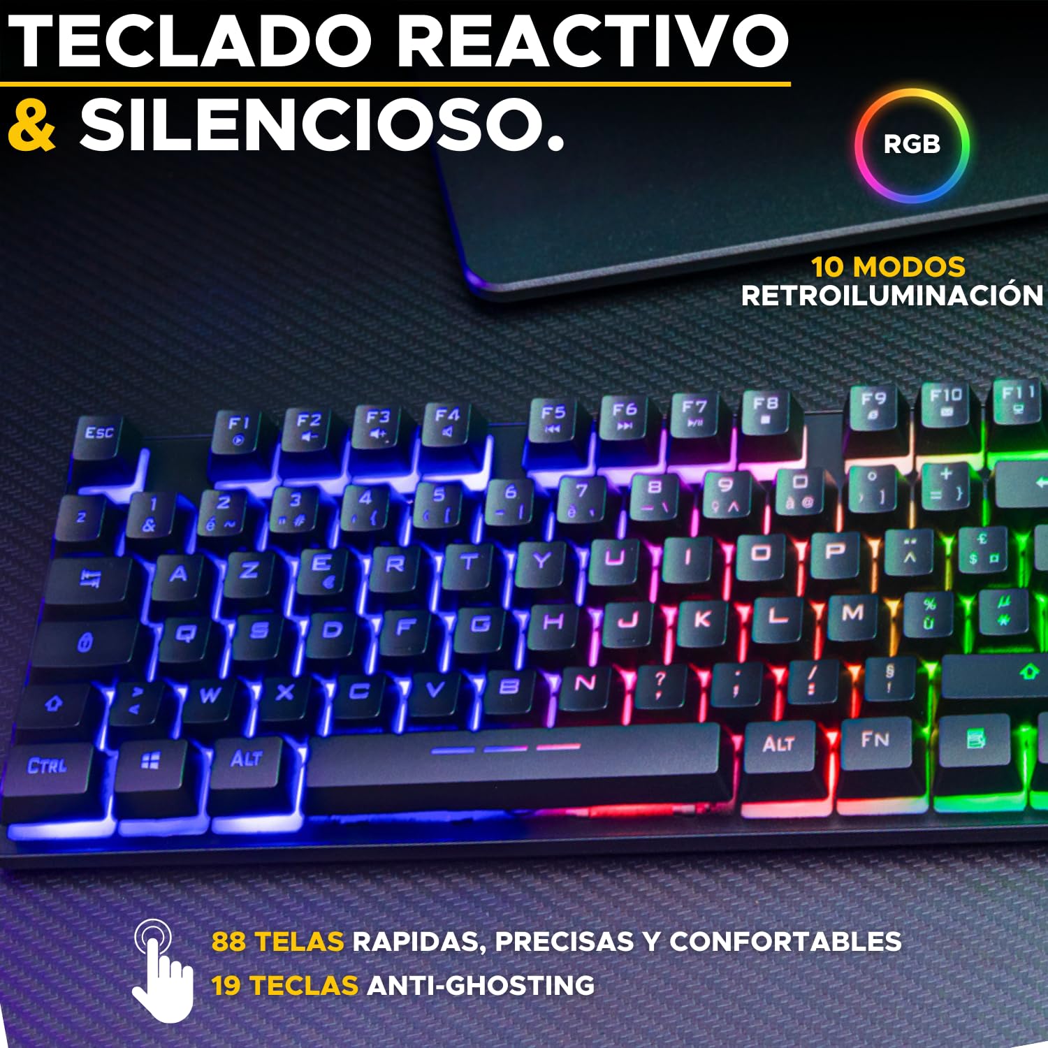The G-Lab Combo Oxygen EX - Pack Teclado TKL y Ratón Inalámbrico