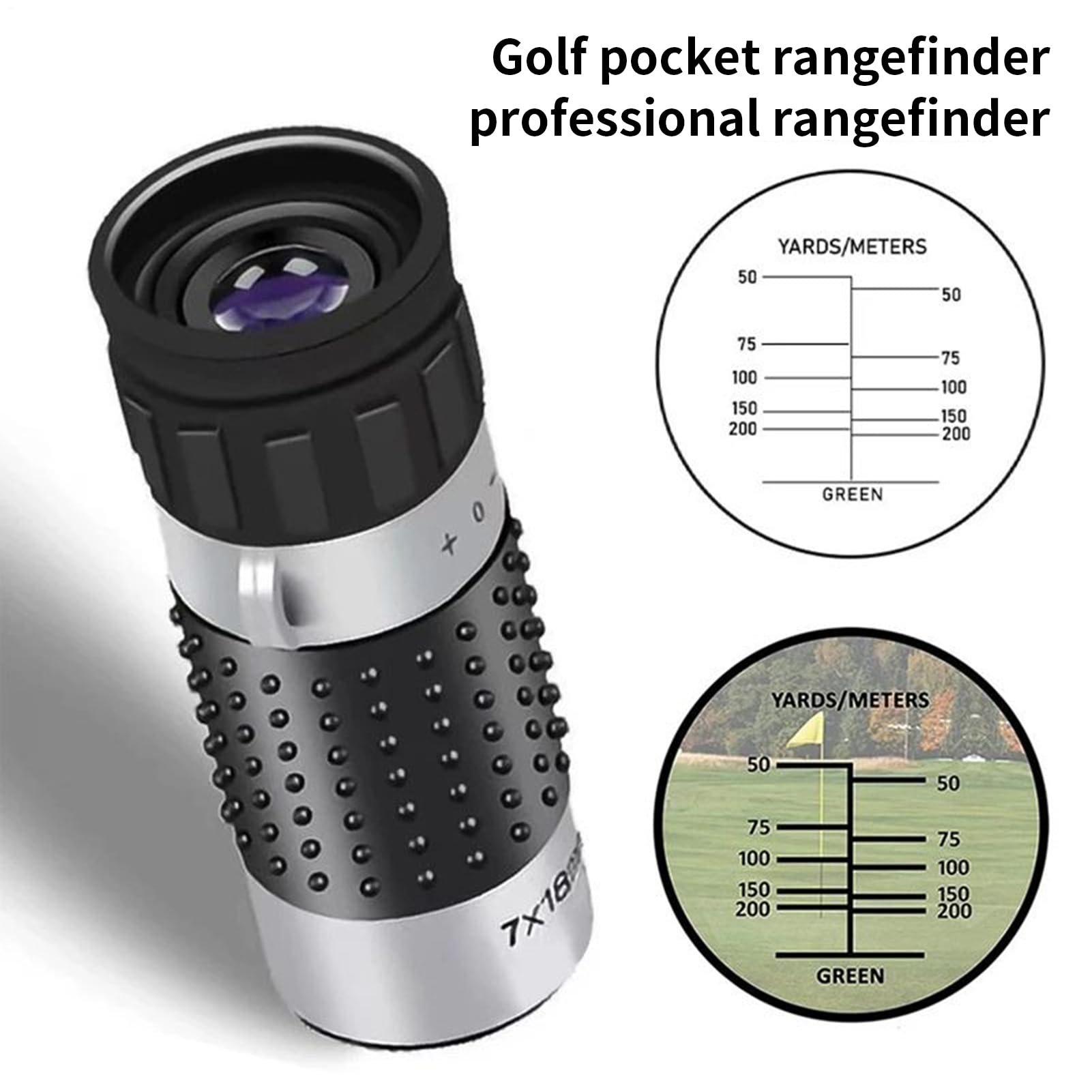 Distanziometro,Telemetro per Caccia con Elevato Ingrandimento | Ottica Compatta per Attività All Aperto Caccia Birdwatching