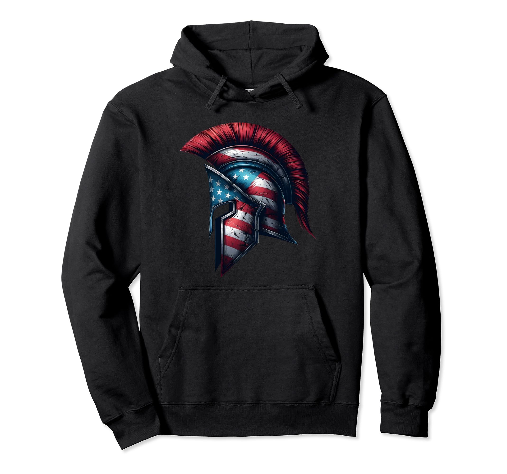 Spartan Spirit Stars and Stripes HelmPullover Hoodie