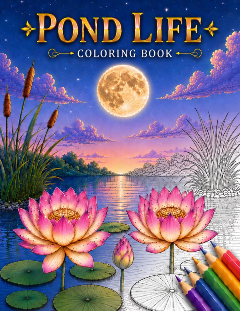 Pond Life Coloring Book (Happy Garden Coloring Books)
