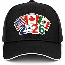 Soccer Sports Hat - Adjustable Size Black Baseball Cap Football Team Gifts Accessories Decorations for Men Women Running Workouts and Outdoor Activities Casual Daily Outfits