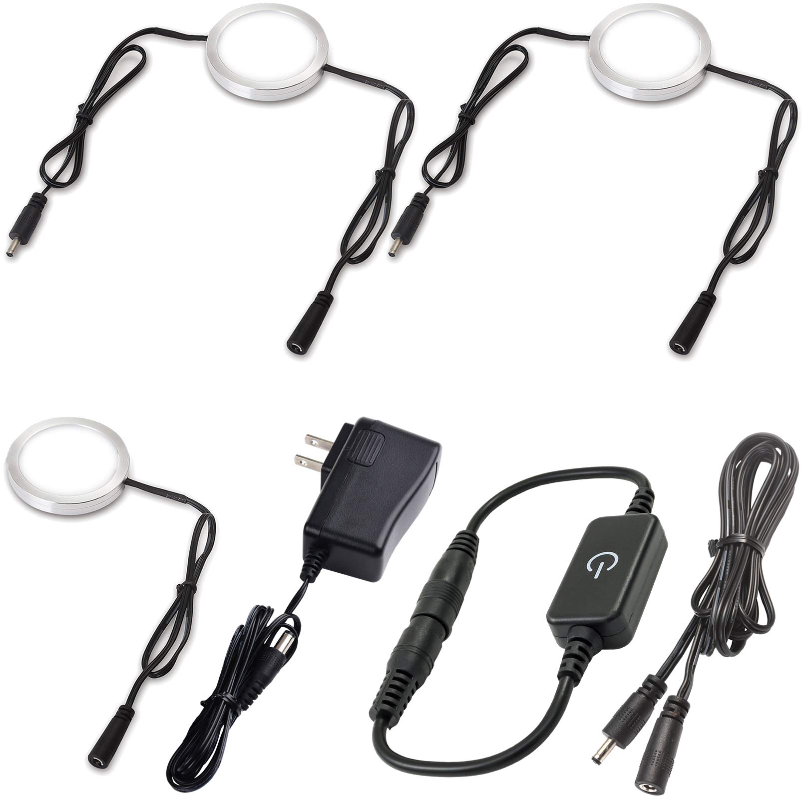 Lvyinyin Under Cabinet Dimmable Puck Lights