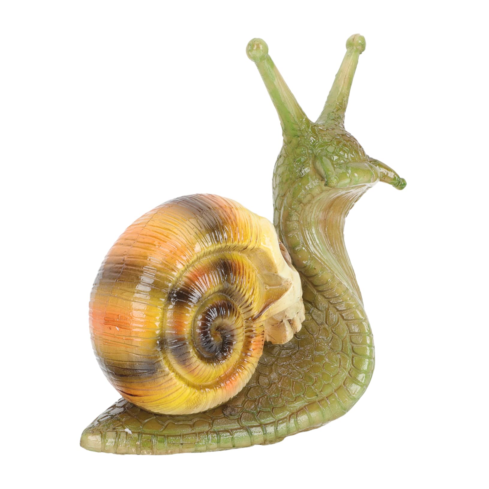 Décoration de Jardin Gothique HANABASS : Statuette Escargot Crâne et Terrarium