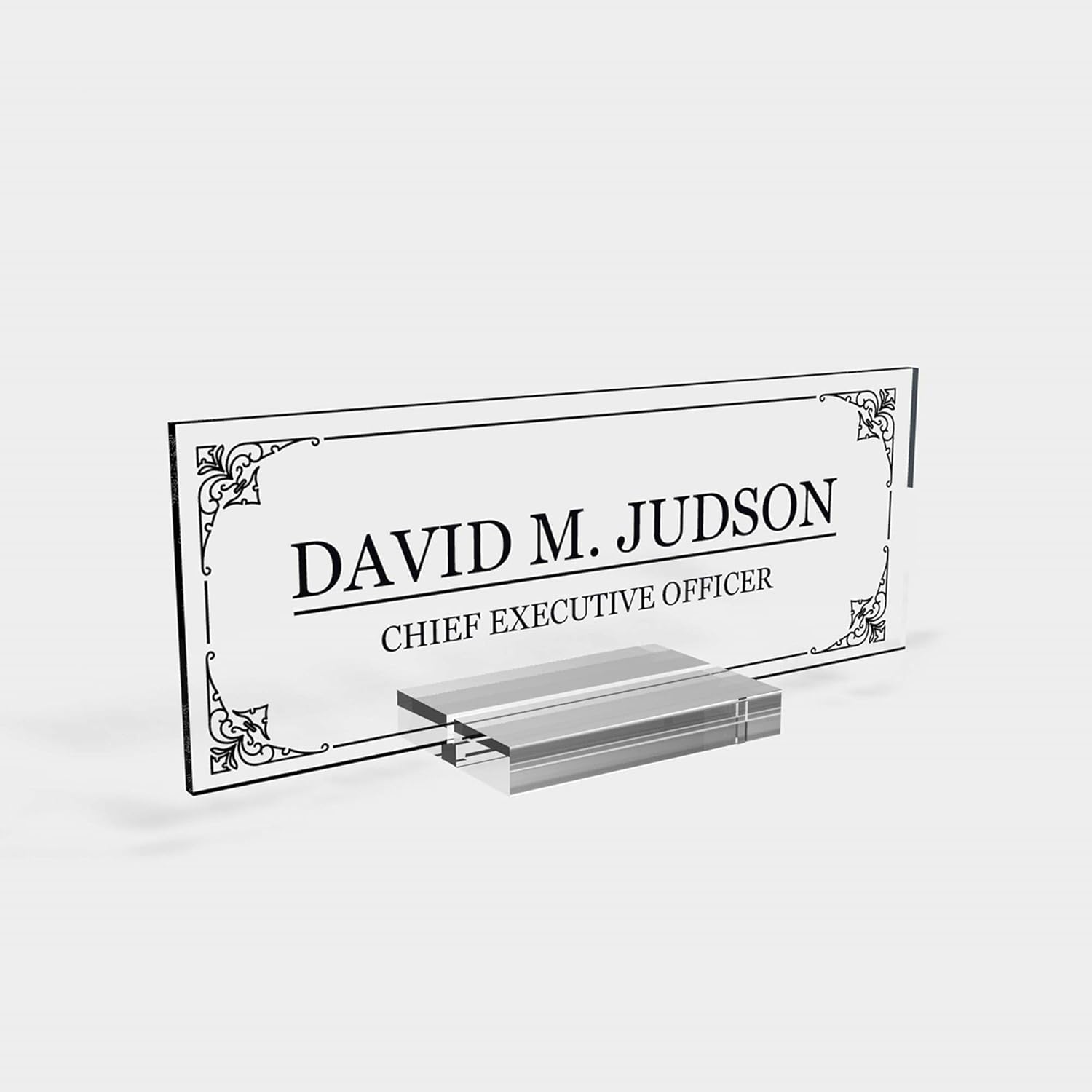 Personalized Desk nameplate Desk Decor Men Office Acrylic Holder Office Supply Acrylic Sign Coworker Gift Teacher Secretary - Men Gift (8"x3")