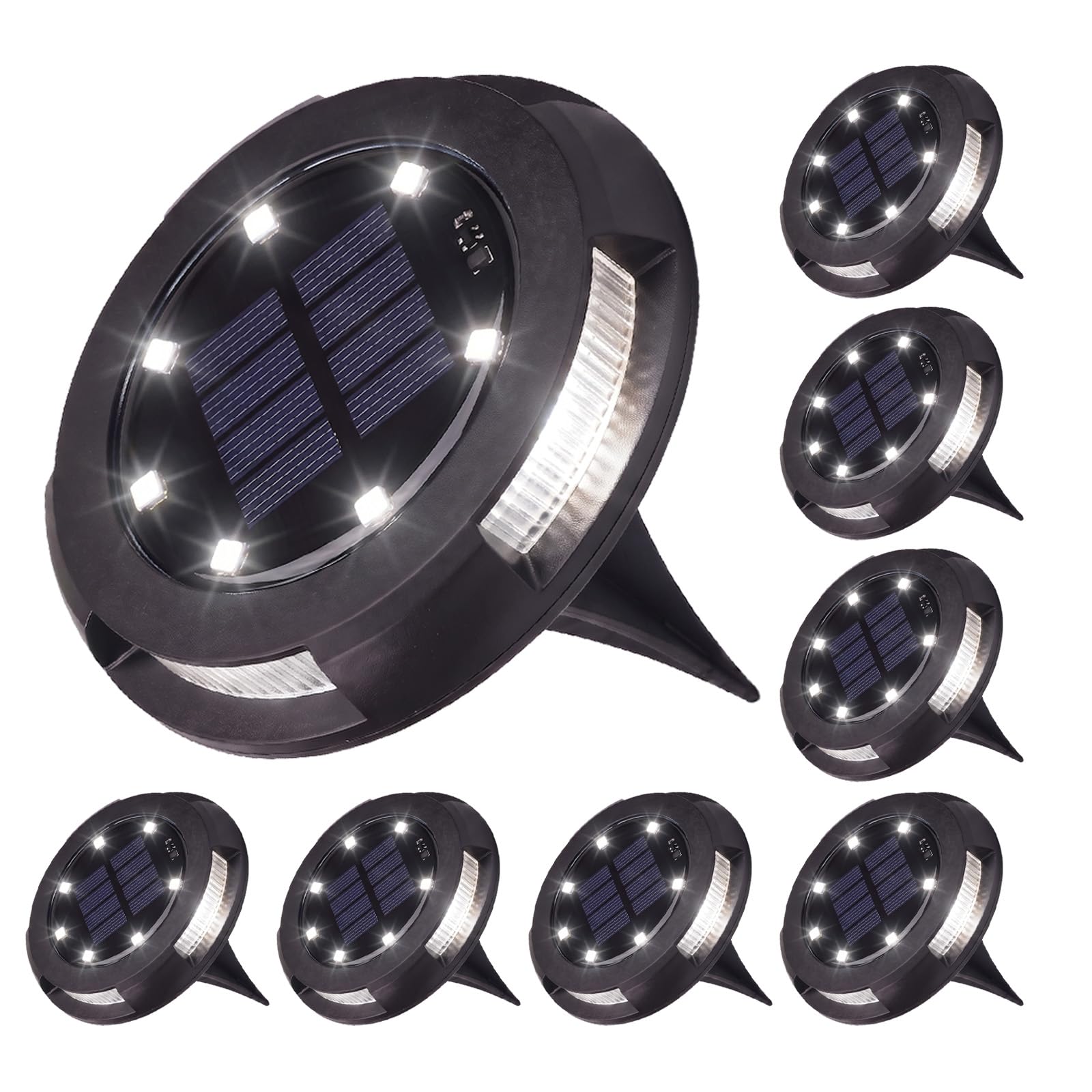 View 1 of *** only comes with four **
MULANDI Solar Ground Lights (8 Pack)