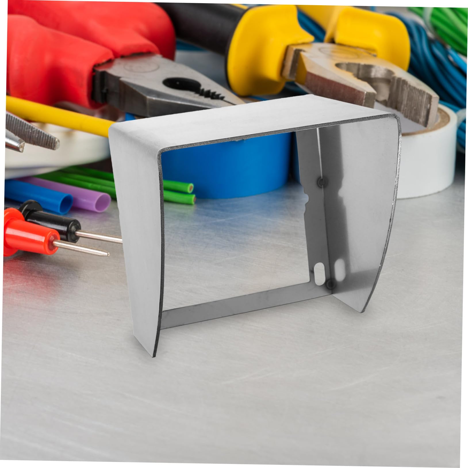 Veemoon 2 Piezas Protector Enchufe Exterior Acero Inoxidable para Pared Resistente Uso Hogar Oficina Cocina Baño