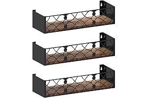 Suspension Shelf with Rail: Artistic Accents for Modern Living