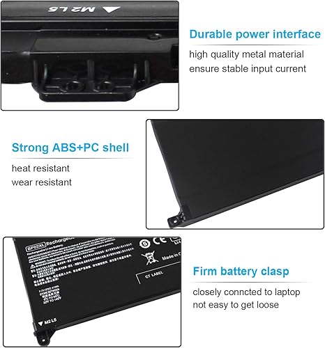 Miniatura 3 de BP02XL 849909-850 Batería para HP Pavilion 15-au000 15t-au100 15t-au000 15z-aw000 15-au123cl 15-au023cl 15-au091nr 15-au063cl 15-au03cl 0WM 15 US