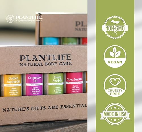 Miniatura 3 de Plantlife Aceite portador de nuez de karité, aceites portadores prensados en frío, sin OMG y sin gluten, para la piel, el cabello y el cuidado