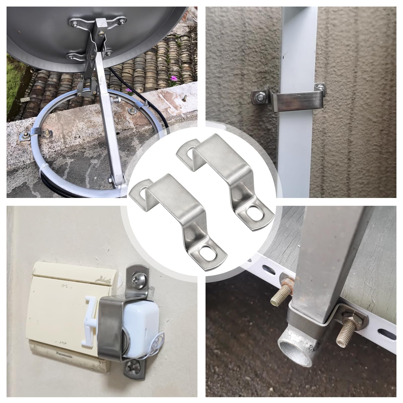 304 Stainless Steel Square Clamp Right-angle Bracket Clamp Square Tube