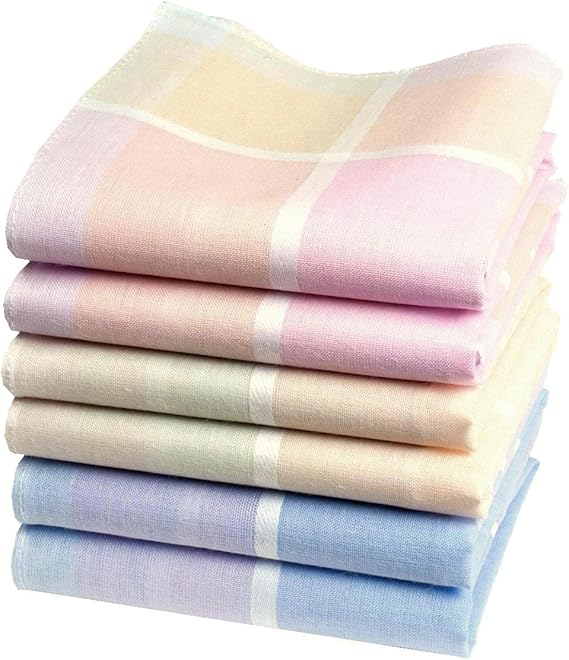 Fazzoletti Femminili Merrysquare Suzon - 28x28cm, 100% Cotone, Monocolore - Foto 9