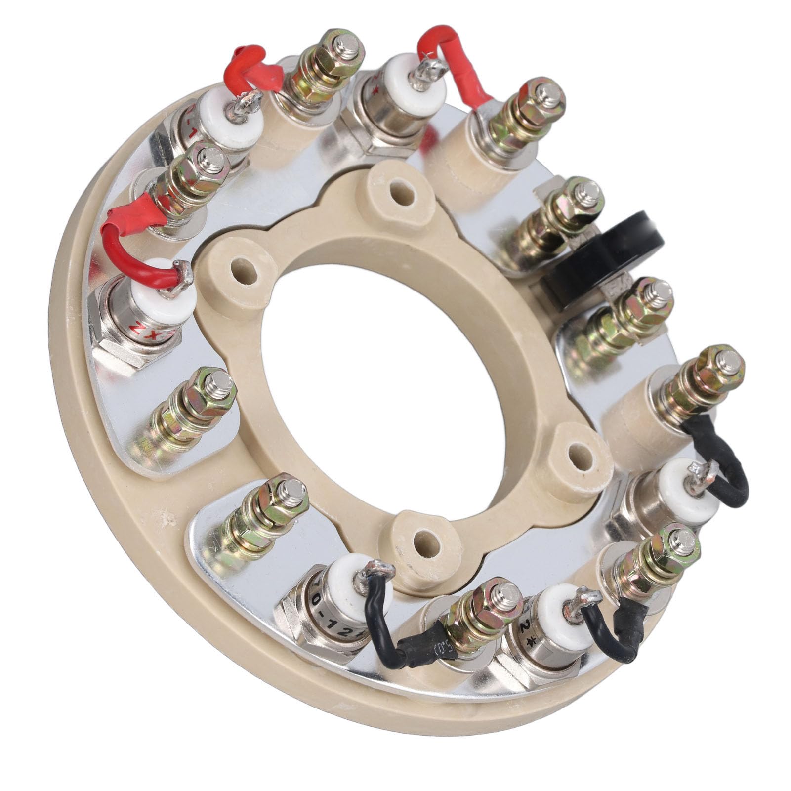 FTVOGUE Ruota Raddrizzatore Ponte Ad Anello Raddrizzatore in Ottone per Componenti Elettronici del Generatore Design Ad Circolare per la Riparazione, la Sostituzione e la Manutenzione del Generatore
