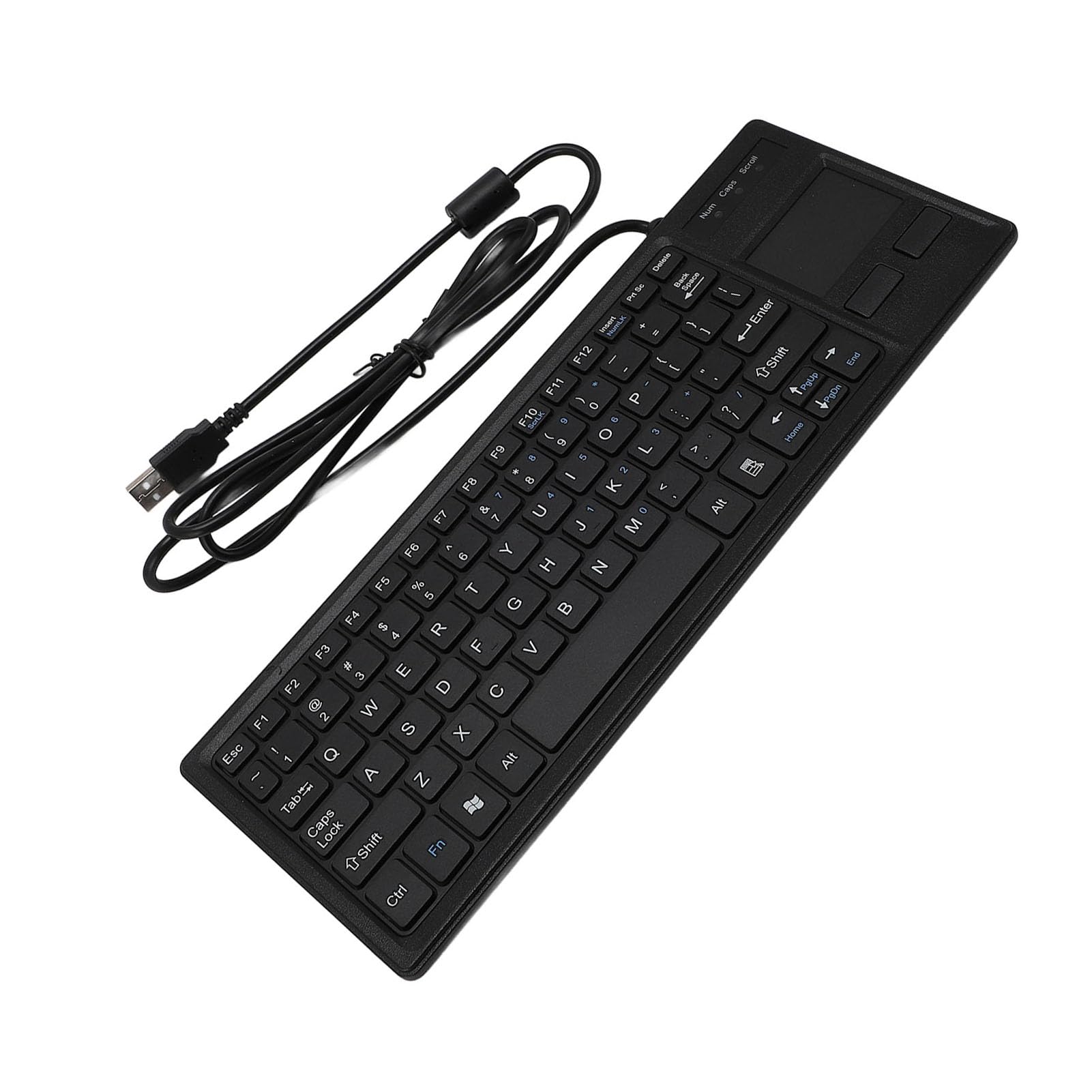 Tastiera USB Meccanica Tastiera Touch Industriale Resistente All'acqua con Touchpad Integrato per il Settore Marittimo e Manifatturiero 310x115x12 Mm
