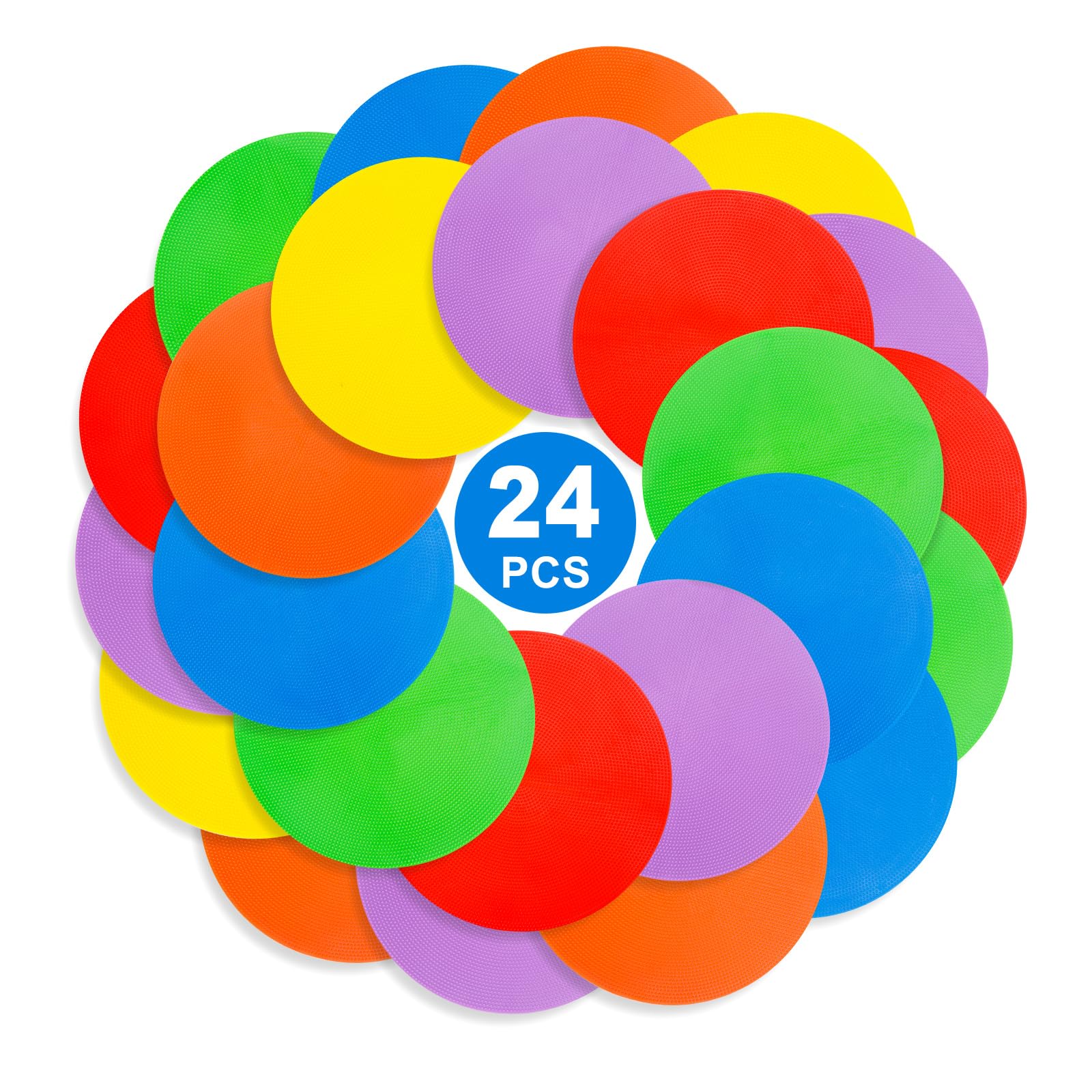 9 inch Spot Markers Flat Field Cones,Non Slip Spot Floor Dots for Soccer Basketball Baseball Sports Speed Agility Training