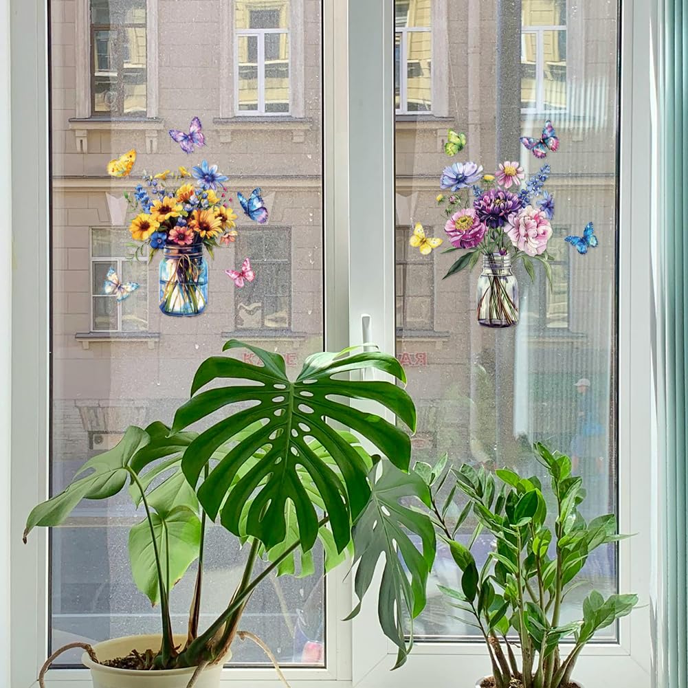 Peacoblue Blue Rub on Transfers for Crafts 3Pcs Vase Plant 15cmx30cm - Image 4