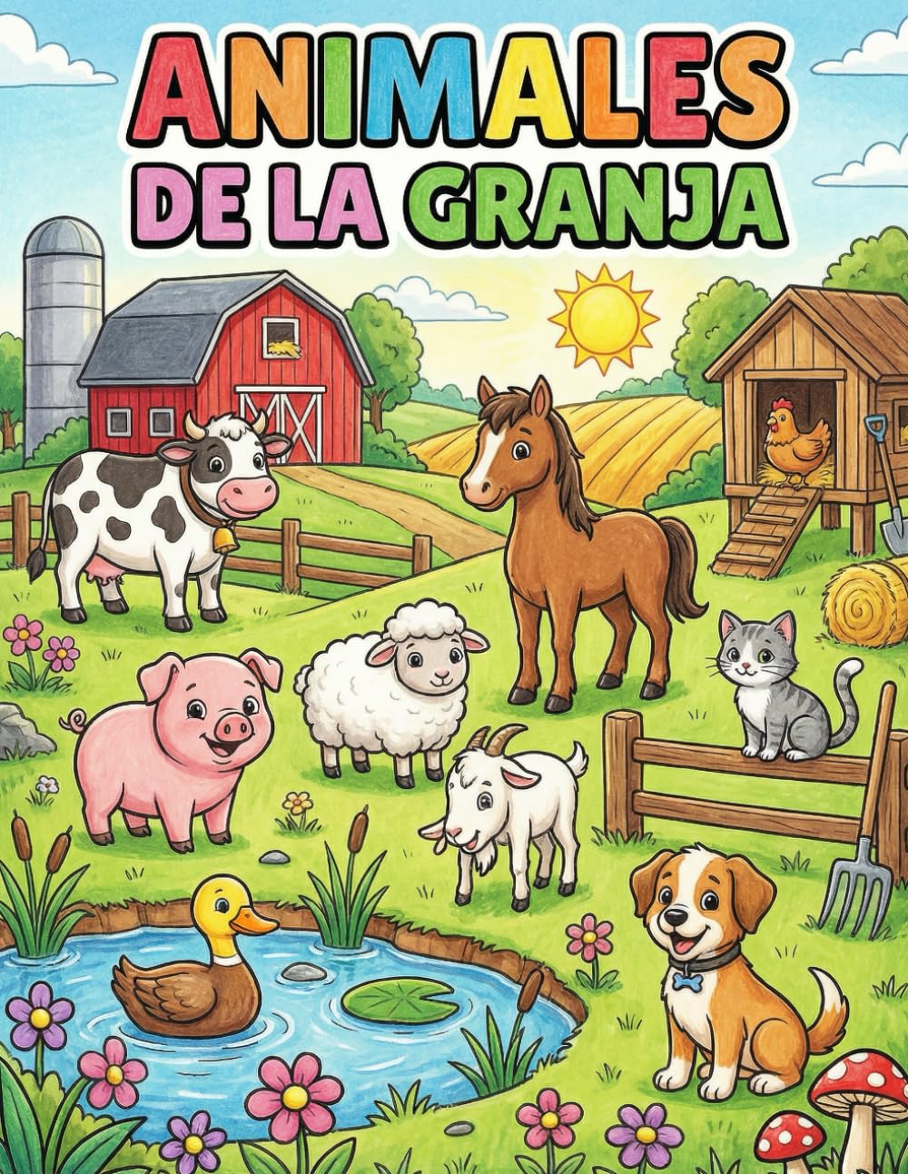 ANIMALES DE LA GRANJA: LIBRO PARA COLOREAR