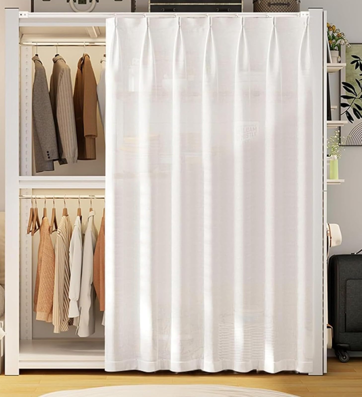 Rideau placard autocollant pour salon et dressing familial 100x200cm