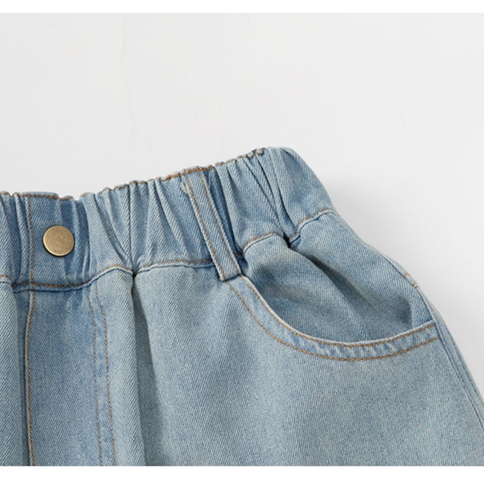 Generico Jeans Ragazzo 16 Anni-Pantaloncini Misti per Ragazzi con Elastico in Vita per L'Estate, Pantaloncini in Denim Casual Larghi per Bambini dai 5 ai 14 Anni, Leggeri e Resistenti, da Indossare