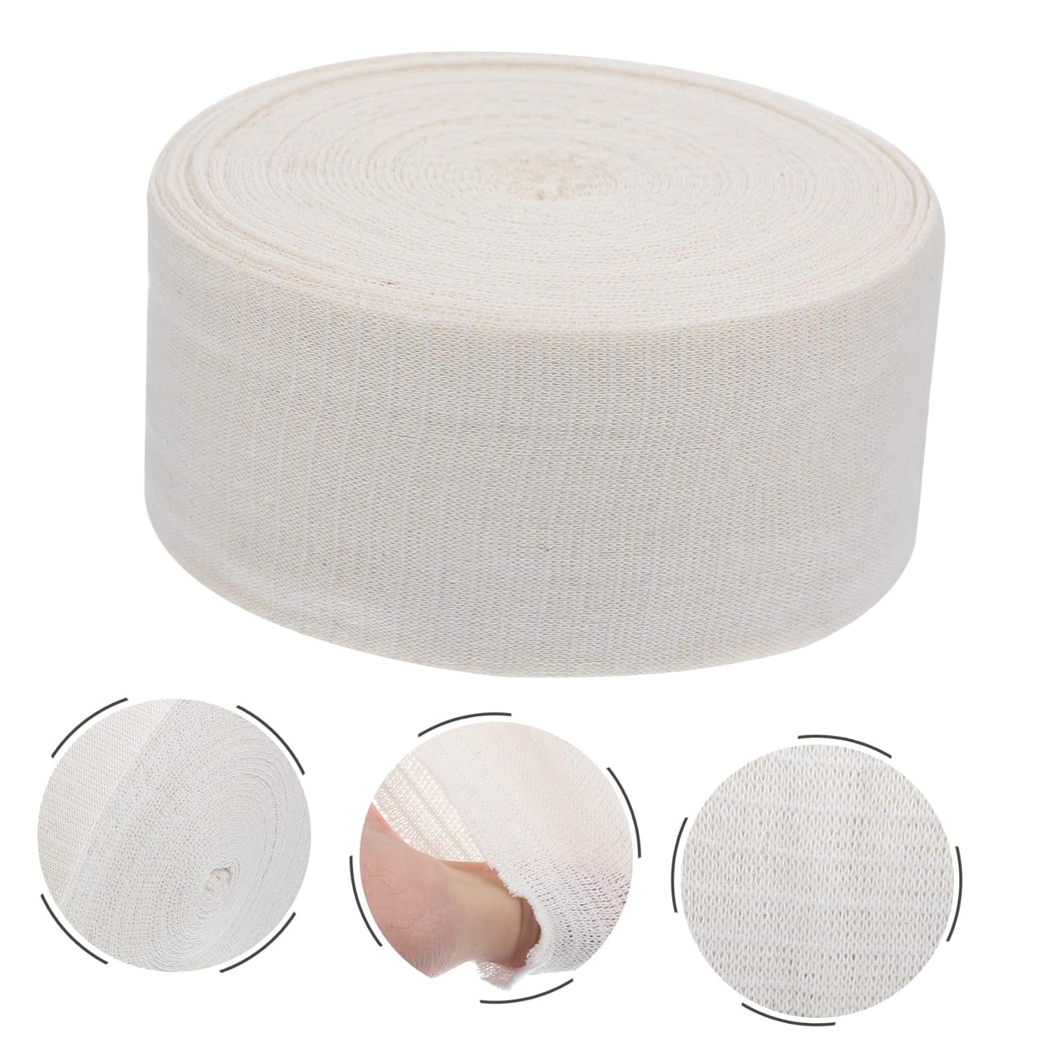 Cotton Stockinette Bandage 1 Roll Beige for Dressing Support