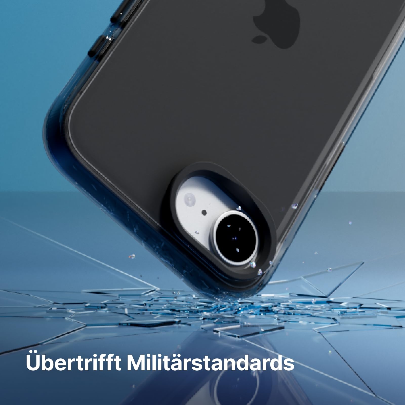 RhinoShield Clear Hülle für iPhone 17e / 16e | Anti-Vergilbung, transparent, hohe Klarheit, stoßfest, Fallschutz nach Militärstandard