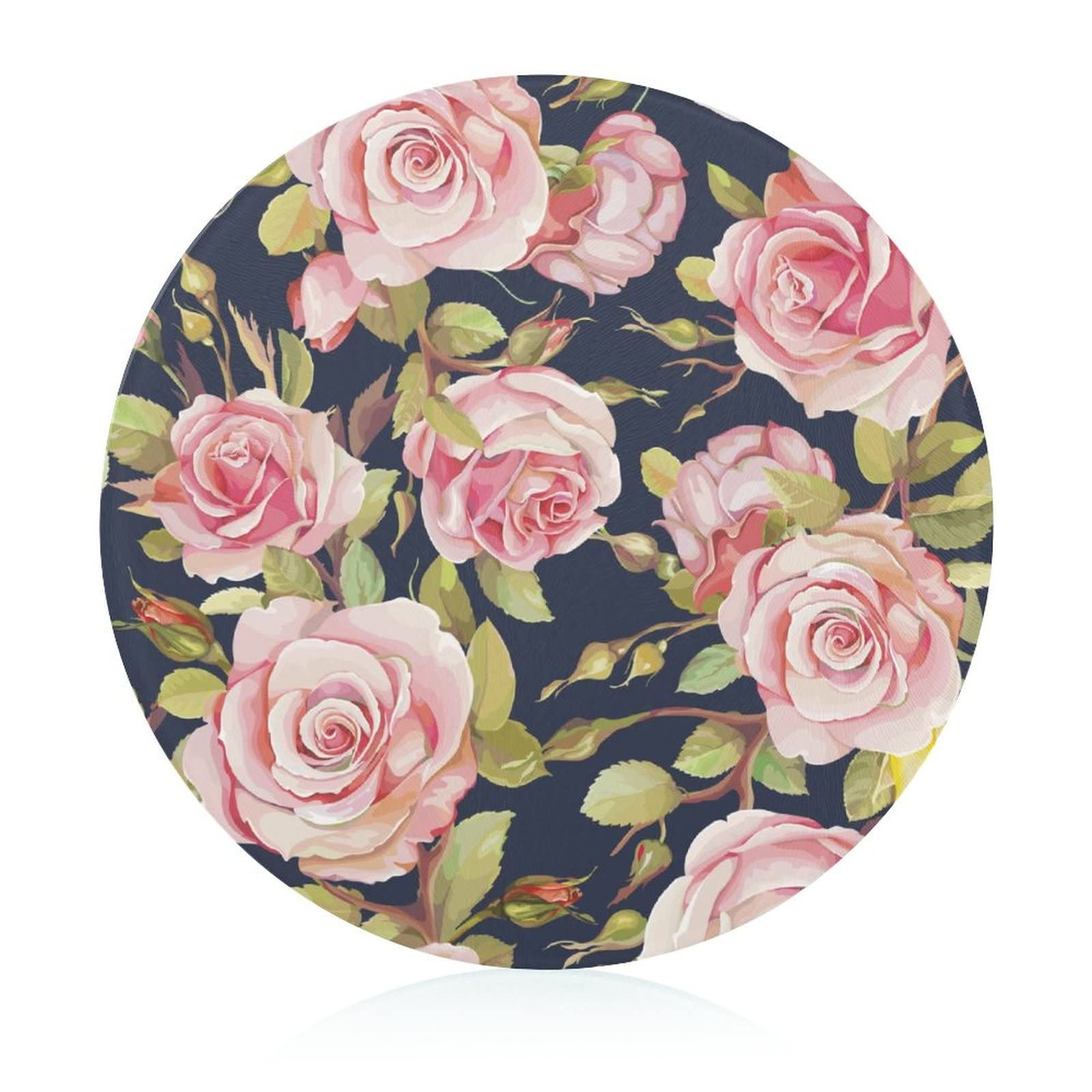Planche à découper en verre trempé rose hygiénique et stable