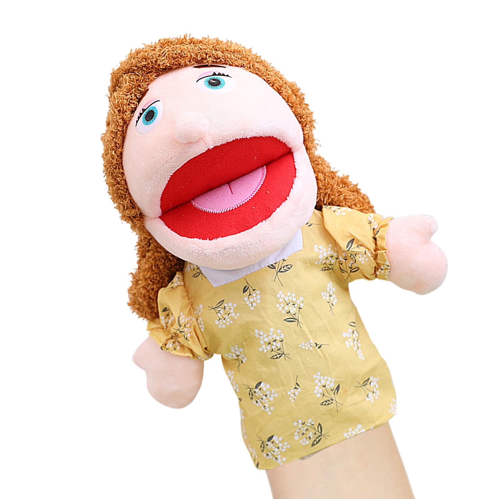 Marionetas De Mano Familiares | Juguete De Marionetas De Mano Para Miembros De La Familia | Marionetas De Mano Multiétnicas Con Boca Móvil | Role Paly Miembros De La Familia Marioneta De Mano Para Mae