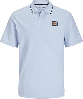 تيشرت بولو جيه جيه هدسون حديث بأكمام قصيرة للرجال من جاك اند جونز