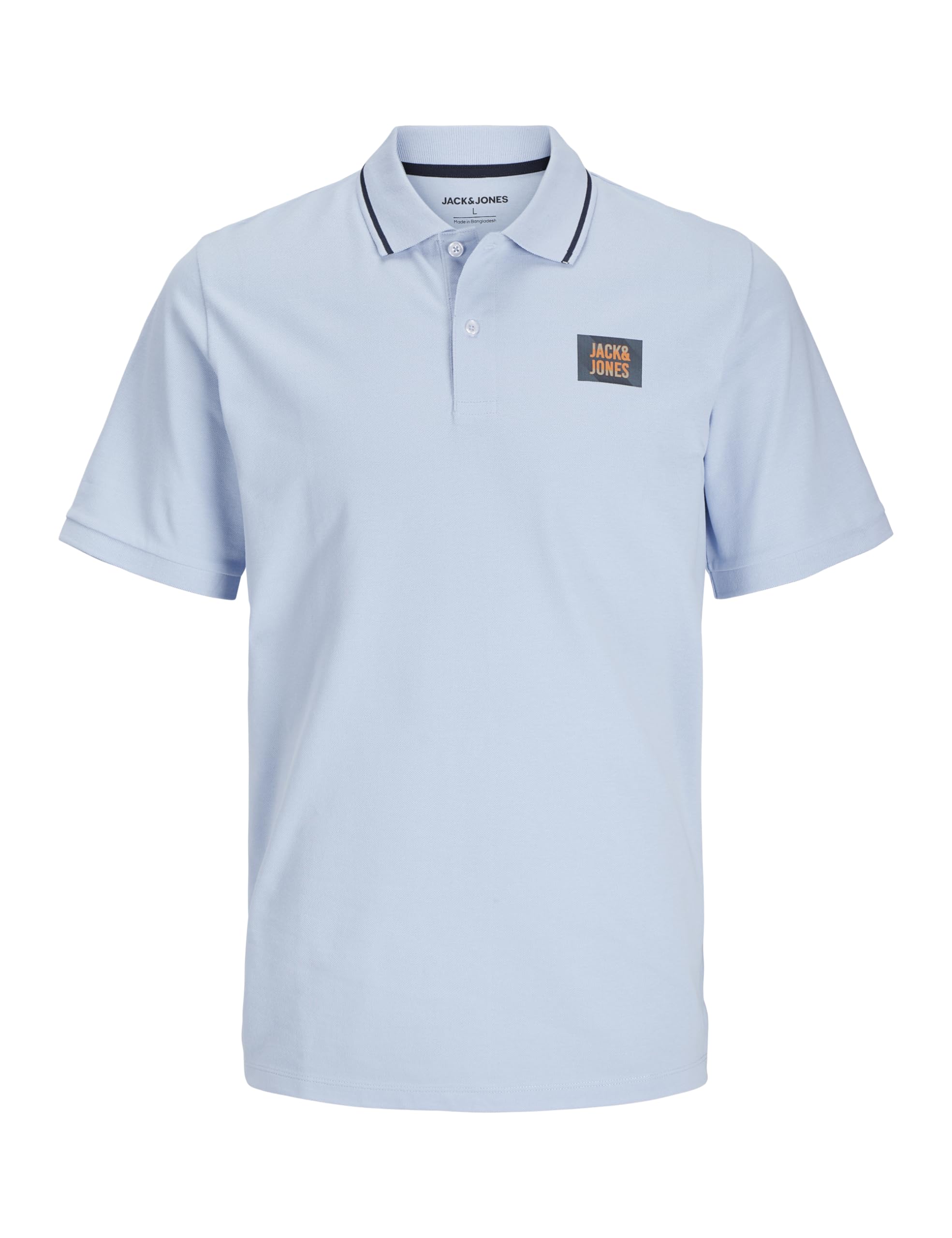 JACK & JONES Jjhudson Polo SS, Chambray Blue, M