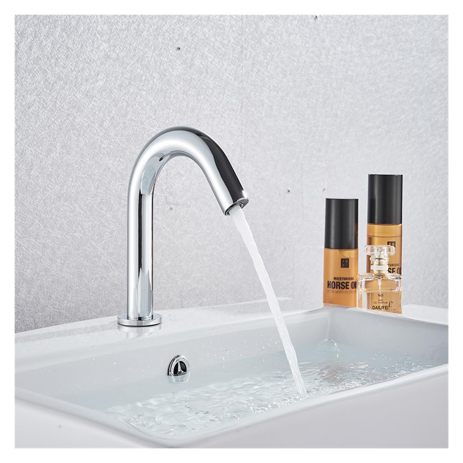 Grifo de fregadero de cocina negro mate sin contacto, grifo con sensor automático para ahorrar agua, diseño moderno para un uso fácil y una higiene mejorada, elegante mezclador de lavabo
