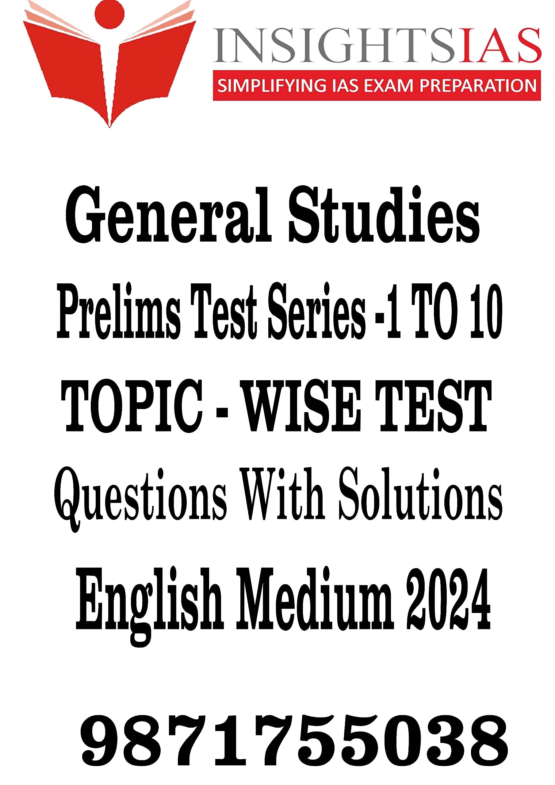 UPSC Insights ias prelims test series 2024 ( 1 to 10 Questions With solutions )english medium