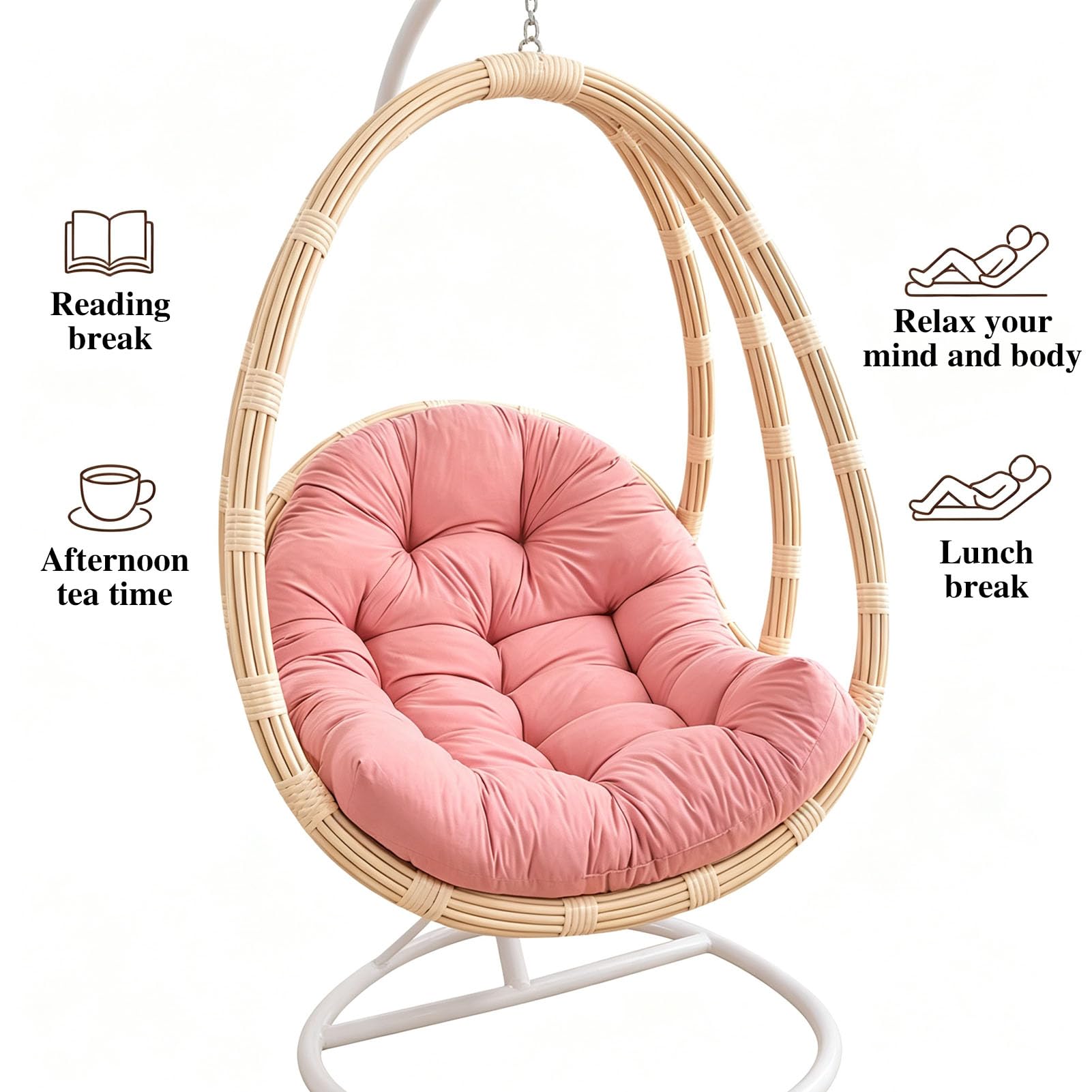 Cojín para Silla Colgante, cojín para Columpio