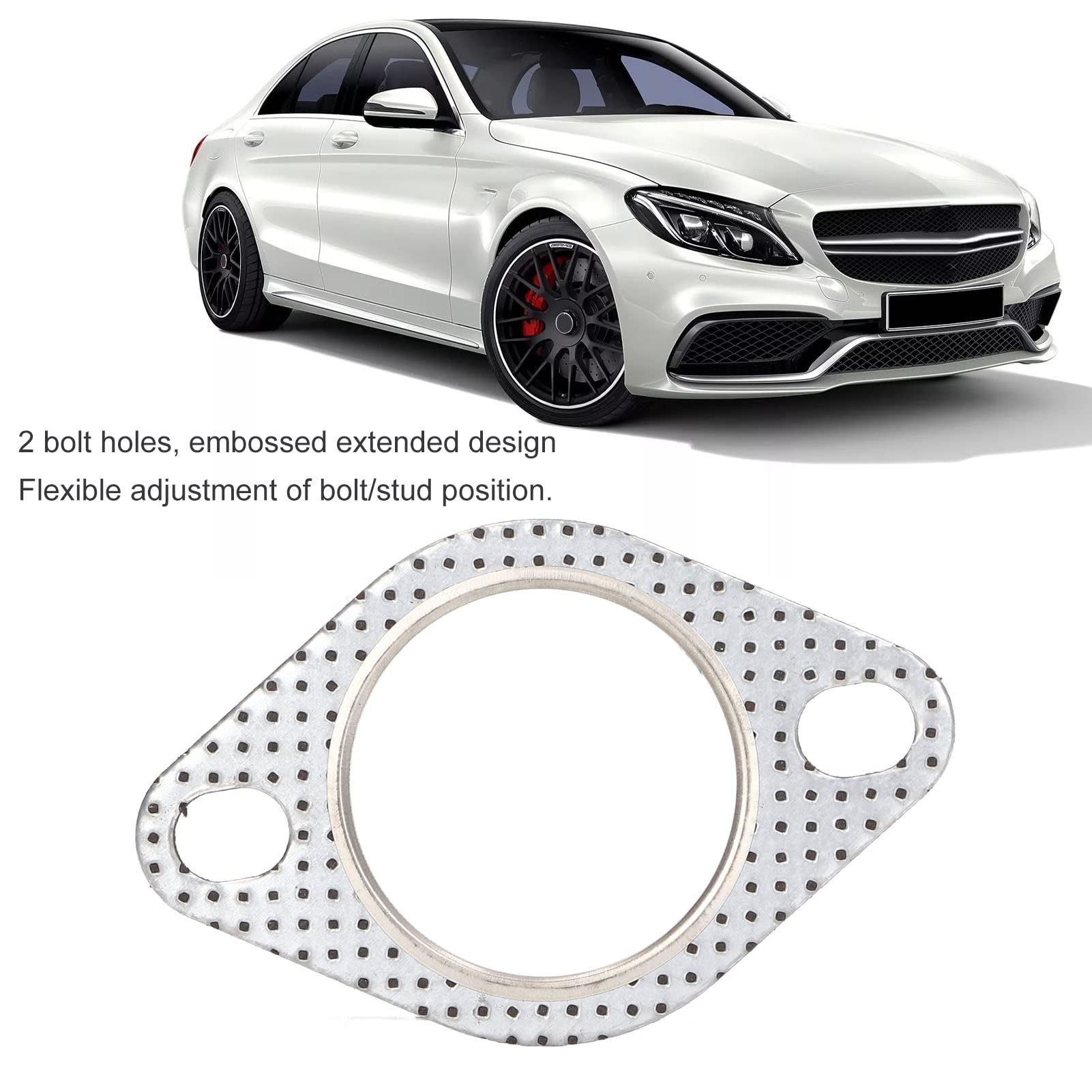 Guarnizioni Scarico Moto - Set In Amianto/Grafite, Multiple Misure, Per Collegamenti Silenziatore E Tubo - Foto 3