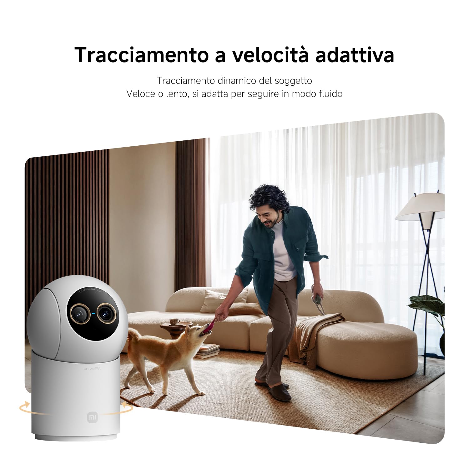 XIAOMI C701 Pro Telecamera di Sicurezza da Interni 4K+3K a Doppia Lente