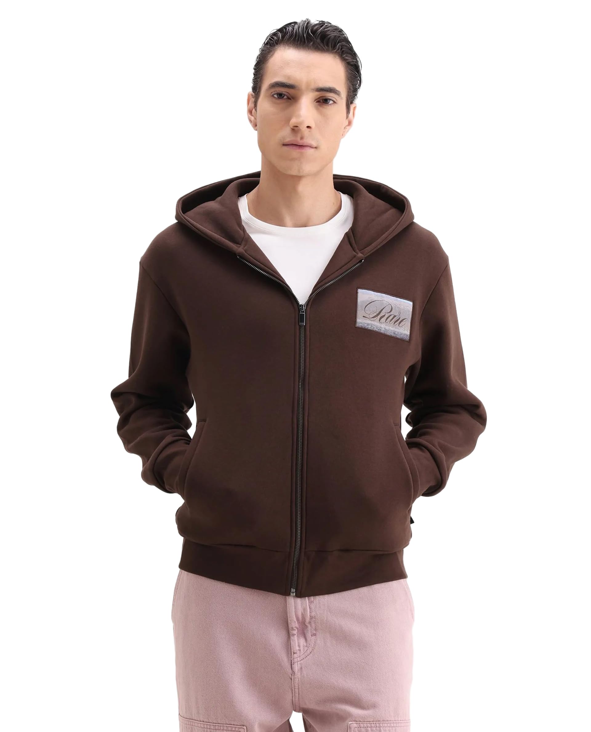 rare rabbit Men Bien Relaxed Graphic Cotton Blend Hooded Long Sleeve Sweatshirt-picture-11