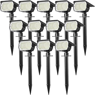 46 LEDs Solar Spot Lights Outdoor Waterproof - Cool White