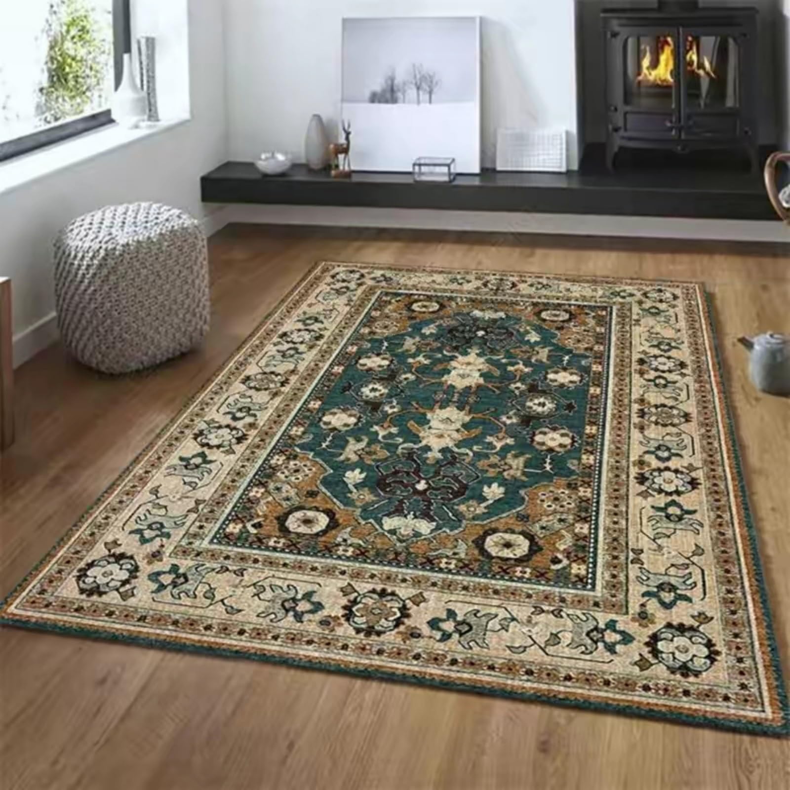 Alfombra eléctrica calefactable de grafeno, calentamiento rápido, con temporizador y temperatura ajustable para oficina, sofá, estudio y sala de juegos(D,50 * 180cm)