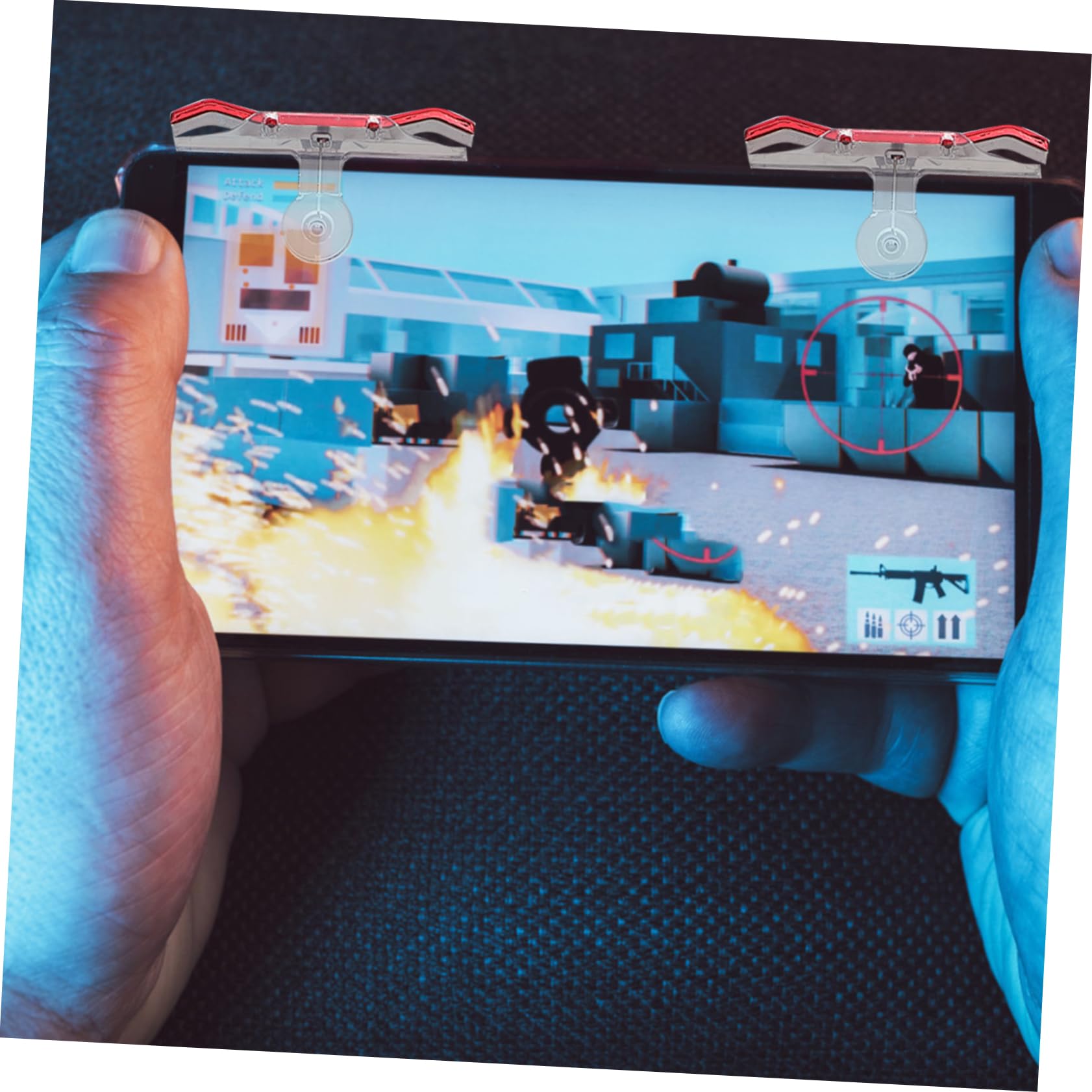 Gâchettes pour Manette de Jeu Mobile de Rechange pour Manette de Téléphone Portable Accessoire de Jeu Mobile
