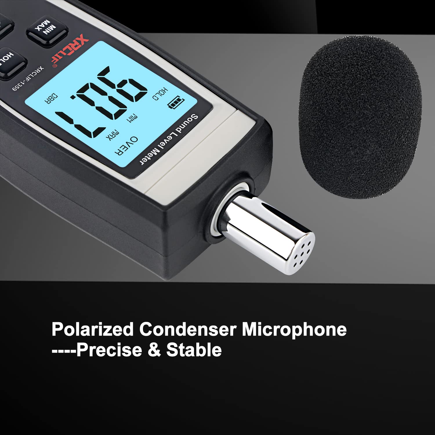 Misuratore Di Rumore Portatile - Fonometro Digitale 30-130dB, Per Casa, Ufficio, Studio - Foto 8