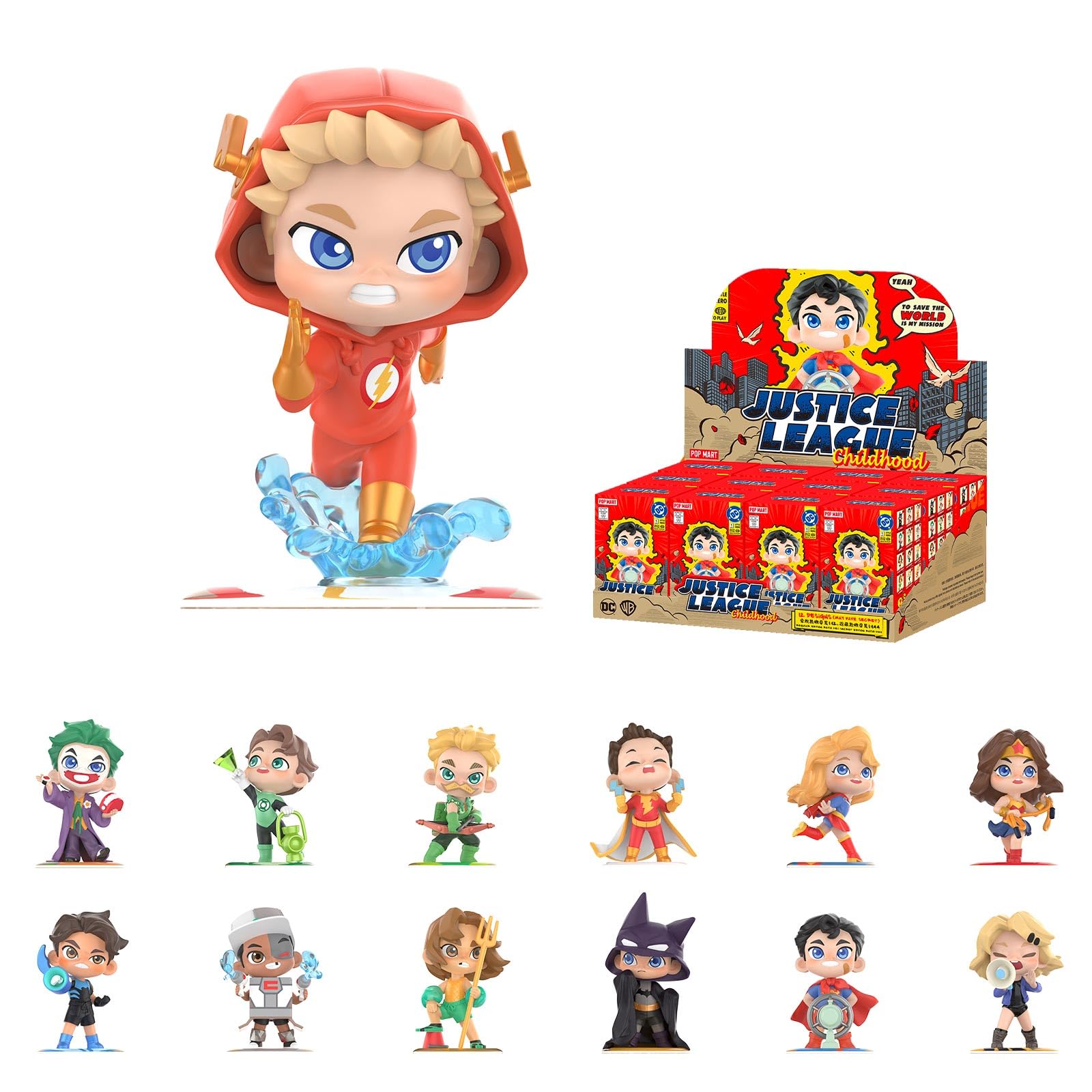 POP MART DC Justice League Childhood Series Blind Box Figures 