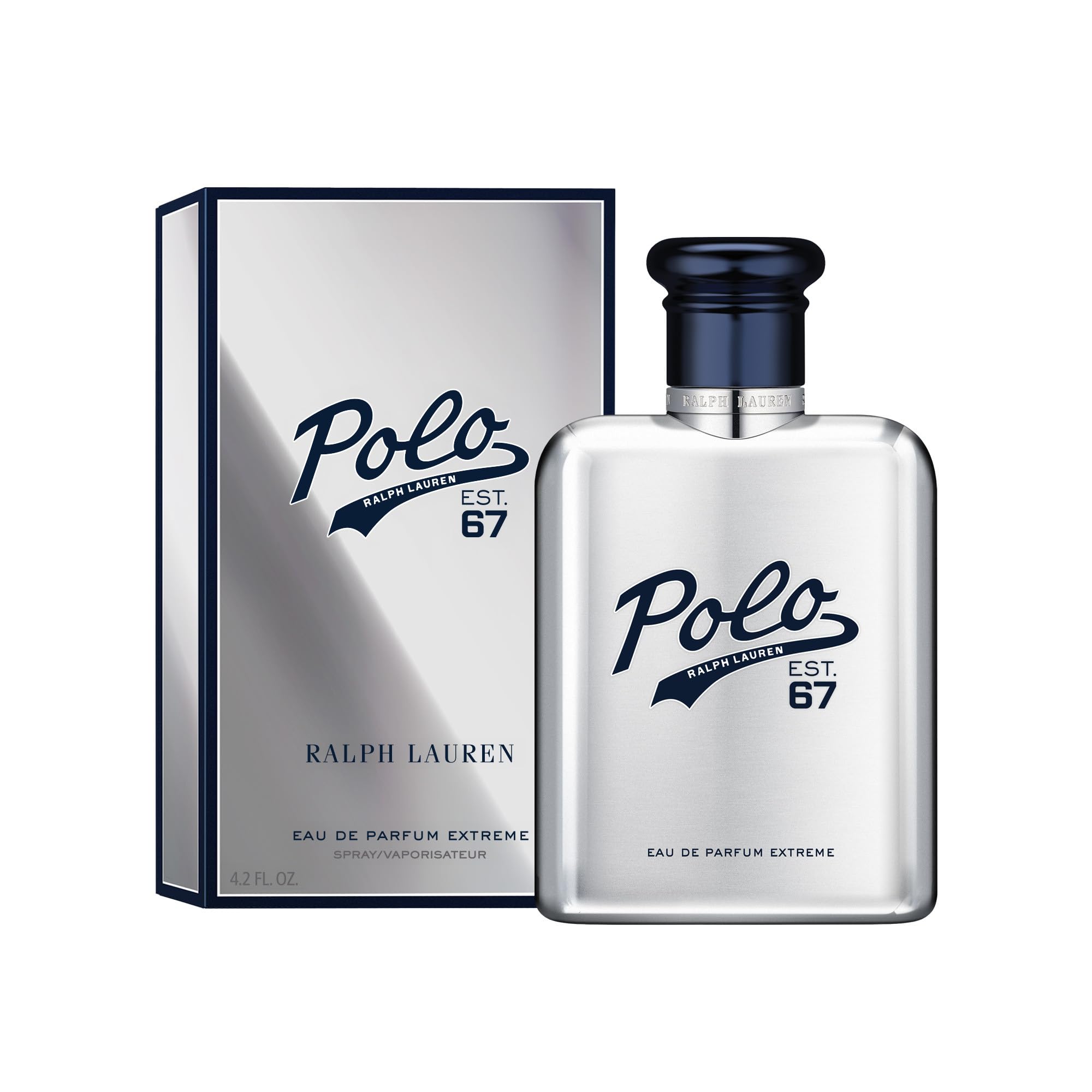 Ralph Lauren, Polo 67 Eau de Parfum Extreme, Fragancia amaderada intensa, que combina piña Gourmand con madera de cedro texturizada y lujoso cuero para un aroma audaz, sofisticado y duradero, 125 ml
