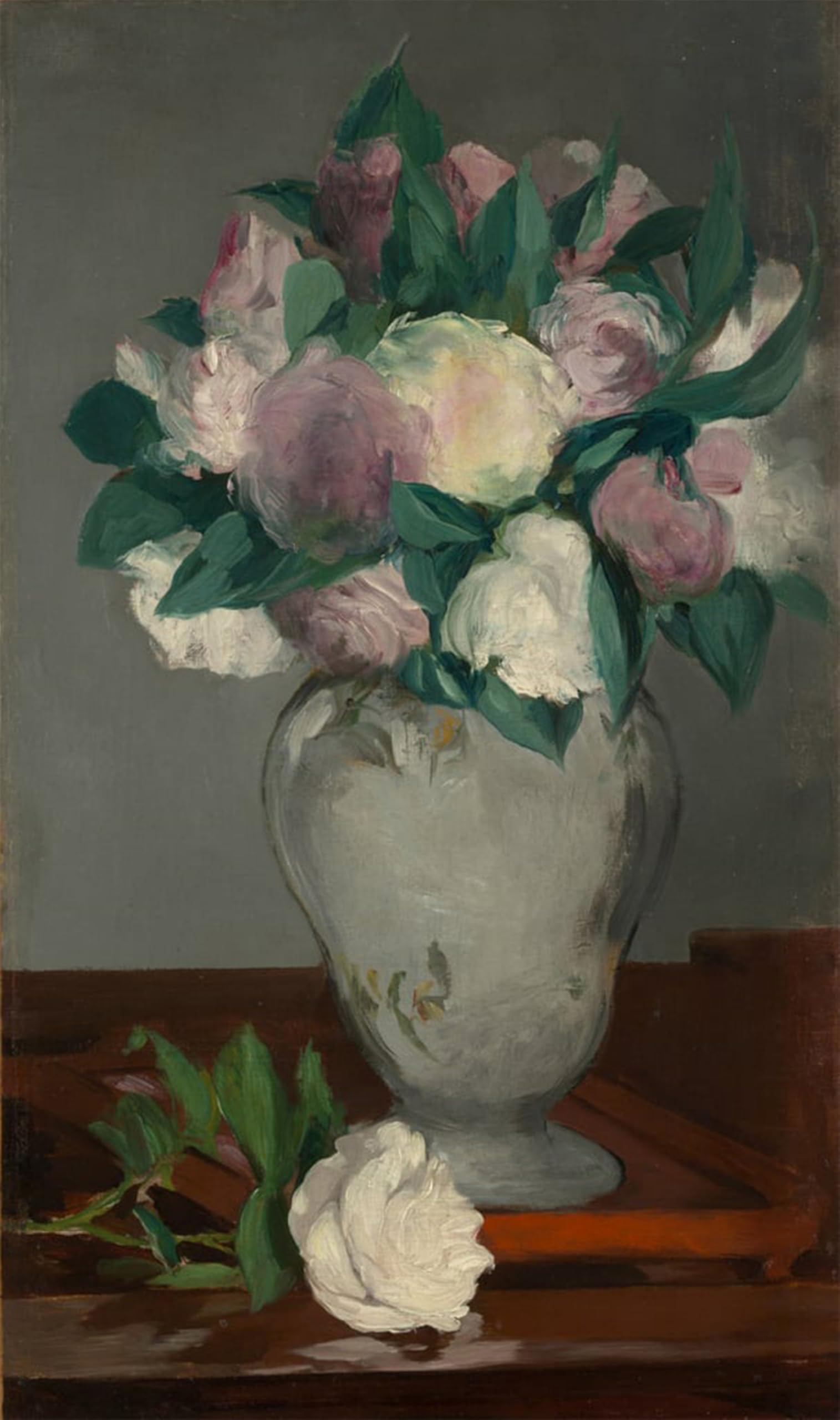 Artxlxxbn No Frame Famous Art Print Poster Vintage Wall Art Peonies By Edouard Manet Canvas Art Poster For Home Decor 60X90cm