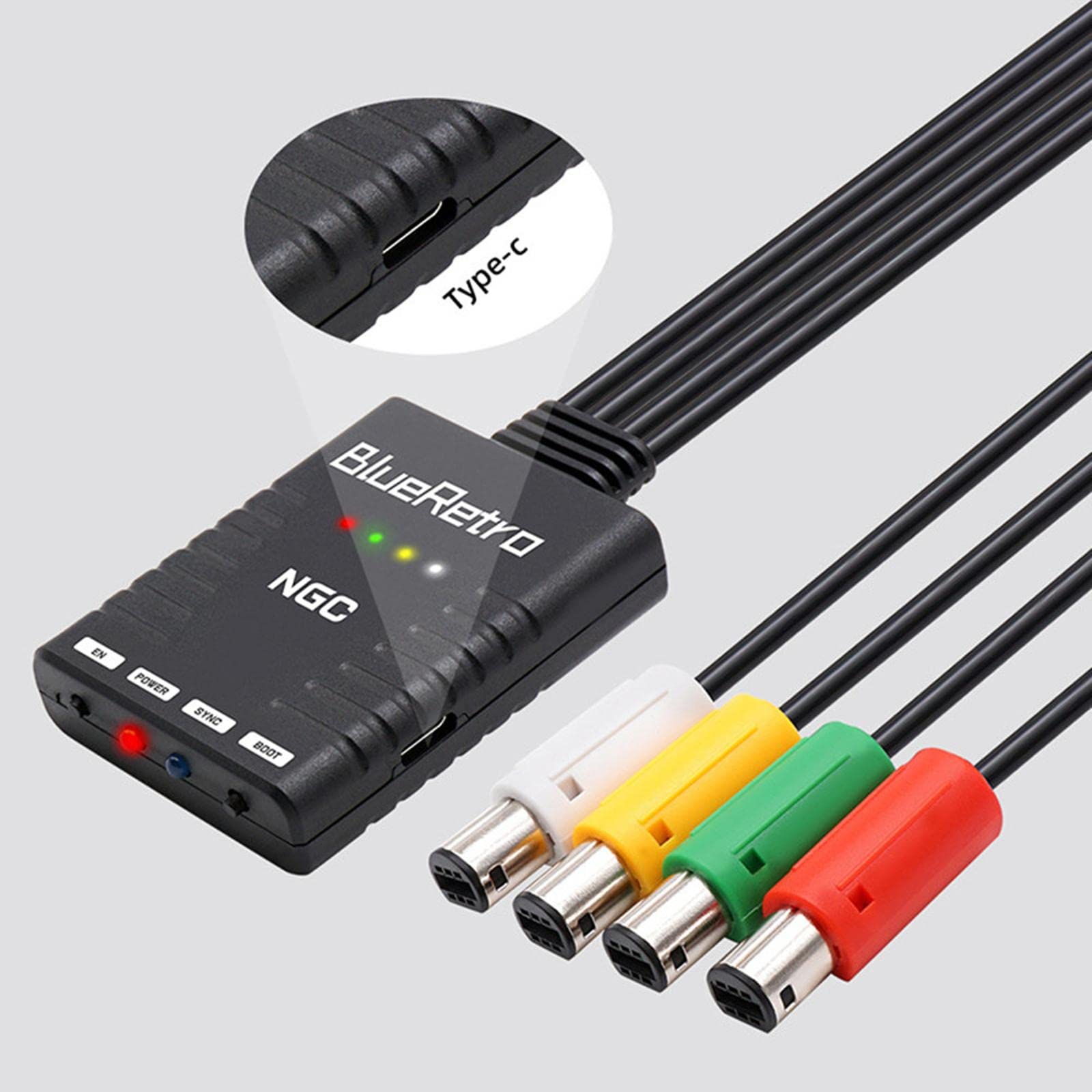 ZEZEFUFU Adaptateur de manette de jeu sans fil pour console NGC GameCube