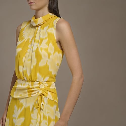 Miniatura 5 de Karl Lagerfeld Womens Black and White High-Low Long Dress