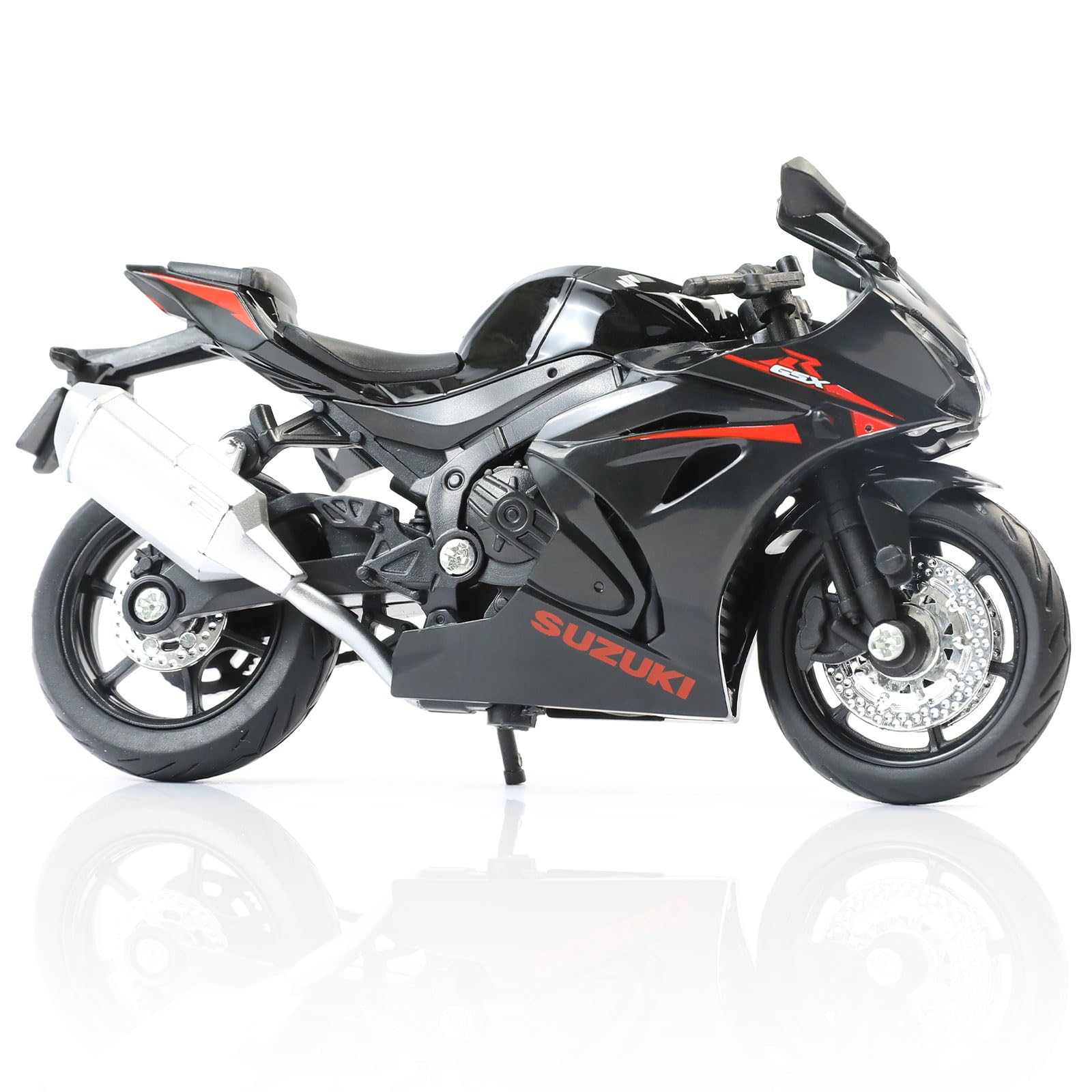 Risopen 1:12 Motorcycle Model Toy for BMW S1000RR Metal Die-cast with Plastic Motorcycle Model No Assembly Required Mini Finished Moto Gift for Adult(White) — view 44