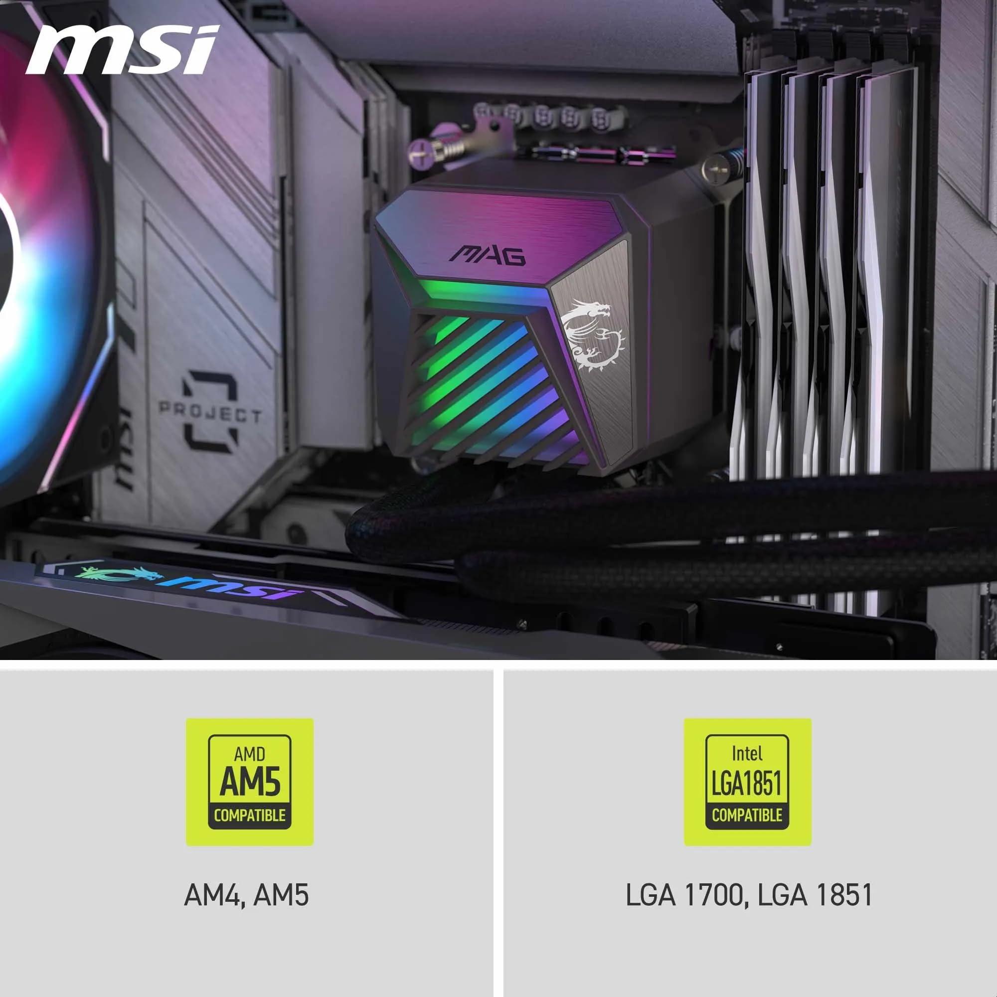 MSI MAG Coreliquid A15 240 Scheda madre, Processore Raffreddatore di liquidi tutto in uno 12 cm Nero 1 pz (MSI MAG CORELIQUID A15 240 COOLER)